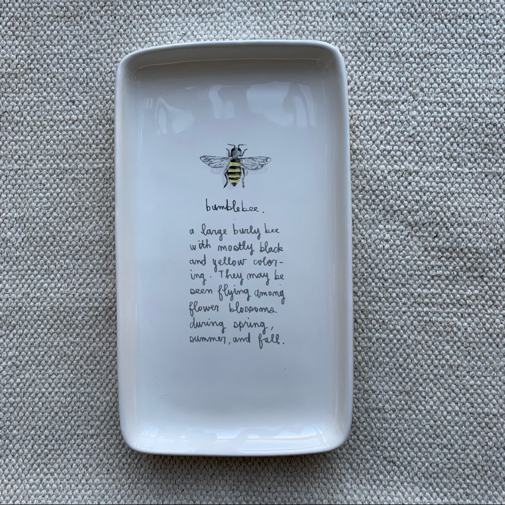 Rae Dunn | Bumblebee | Trinkets Tray/Dish